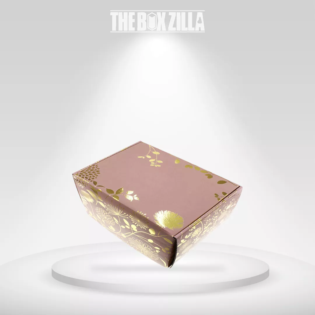 Mailer Box with Gold Foil