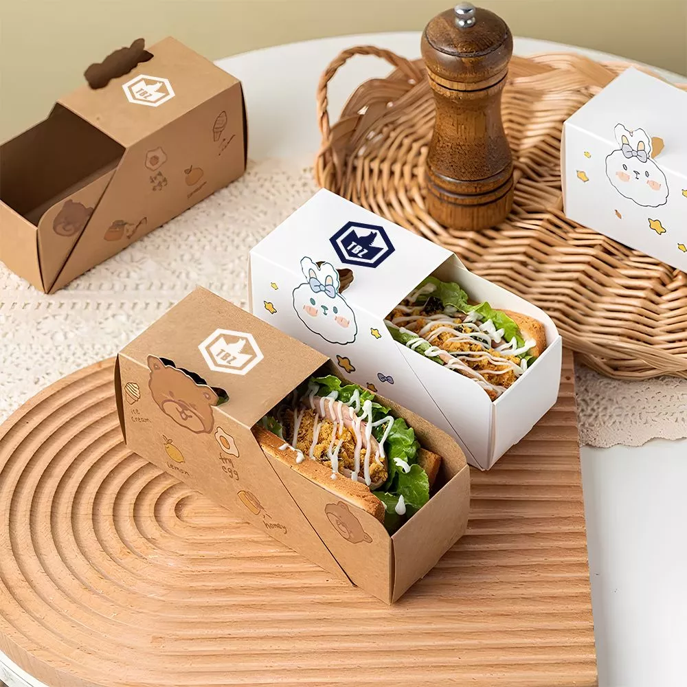 Cardboard take out boxes