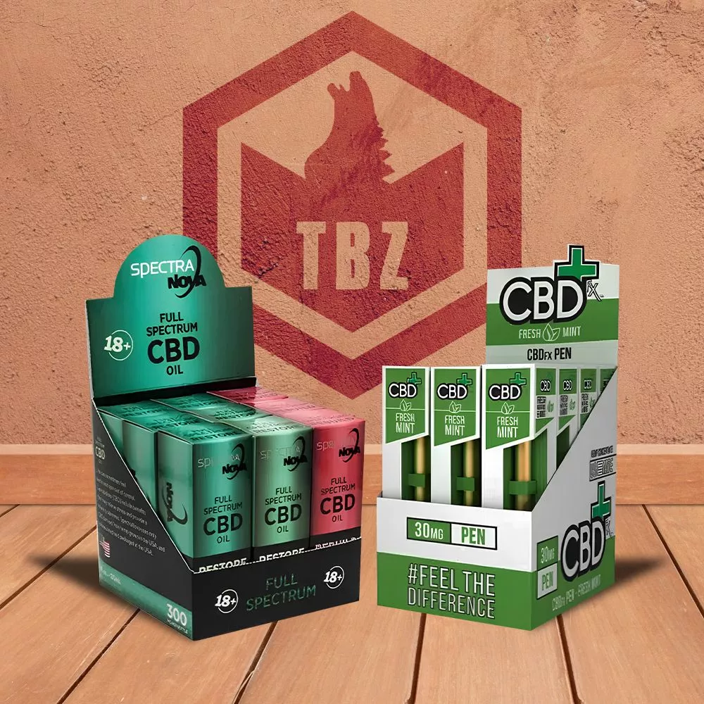 Custom CBD Display boxes for showcasing multiple products