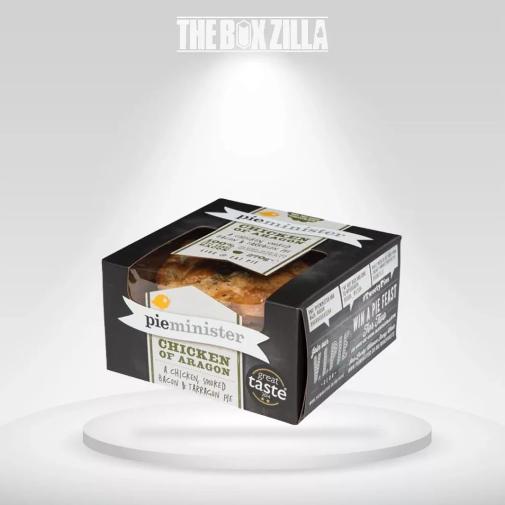 Printed pie boxes with window | The Box Zilla