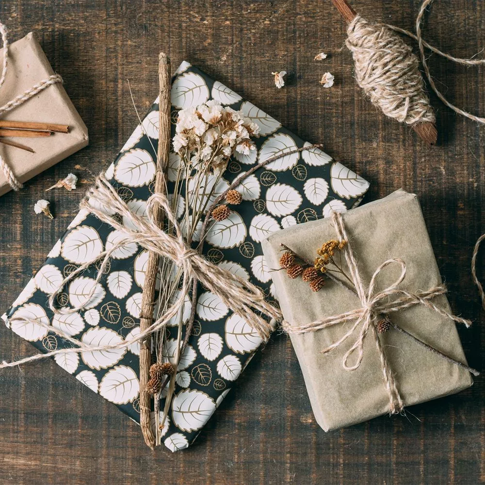 Custom rustic gift wrapping boxes