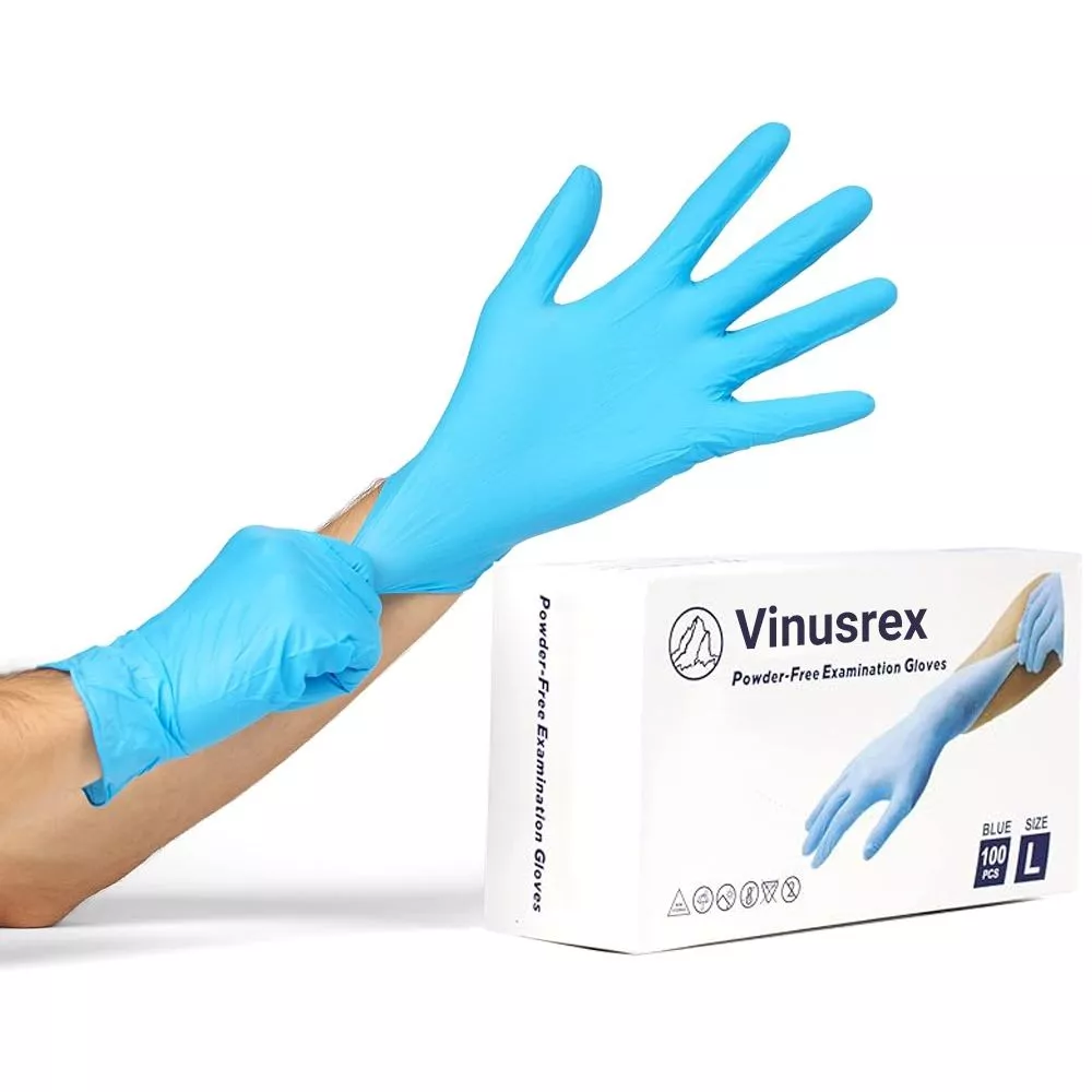 Custom surgical gloves packaging boxes in blue color