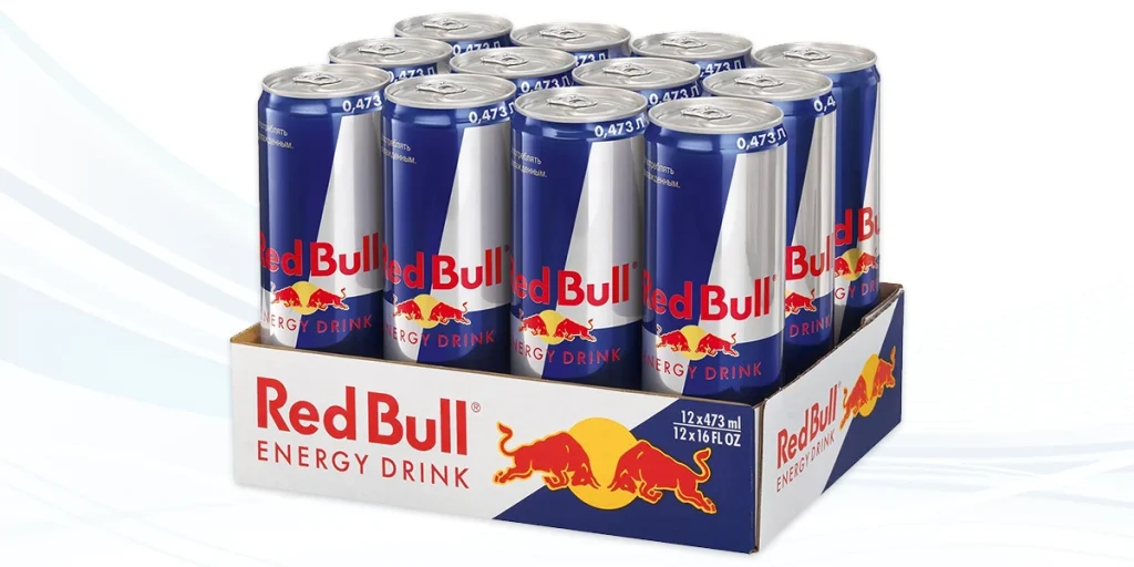 Redbull packaging imagery