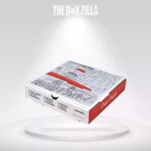 White corrugated pizza boxes for enhanced food freshness