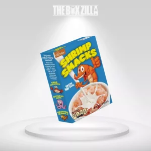 Custom cereal packaging boxes for seafood-flavored cereal