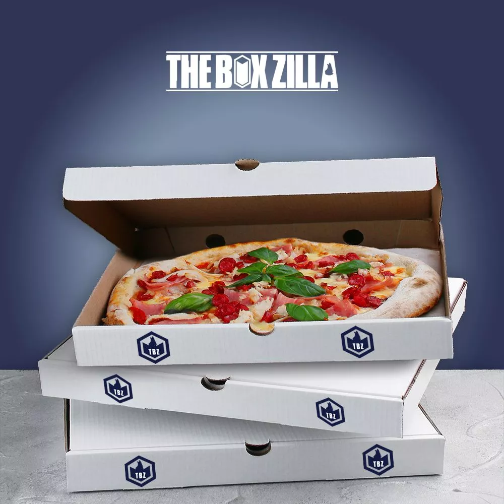 Customized oval pizza boxes with printed logo