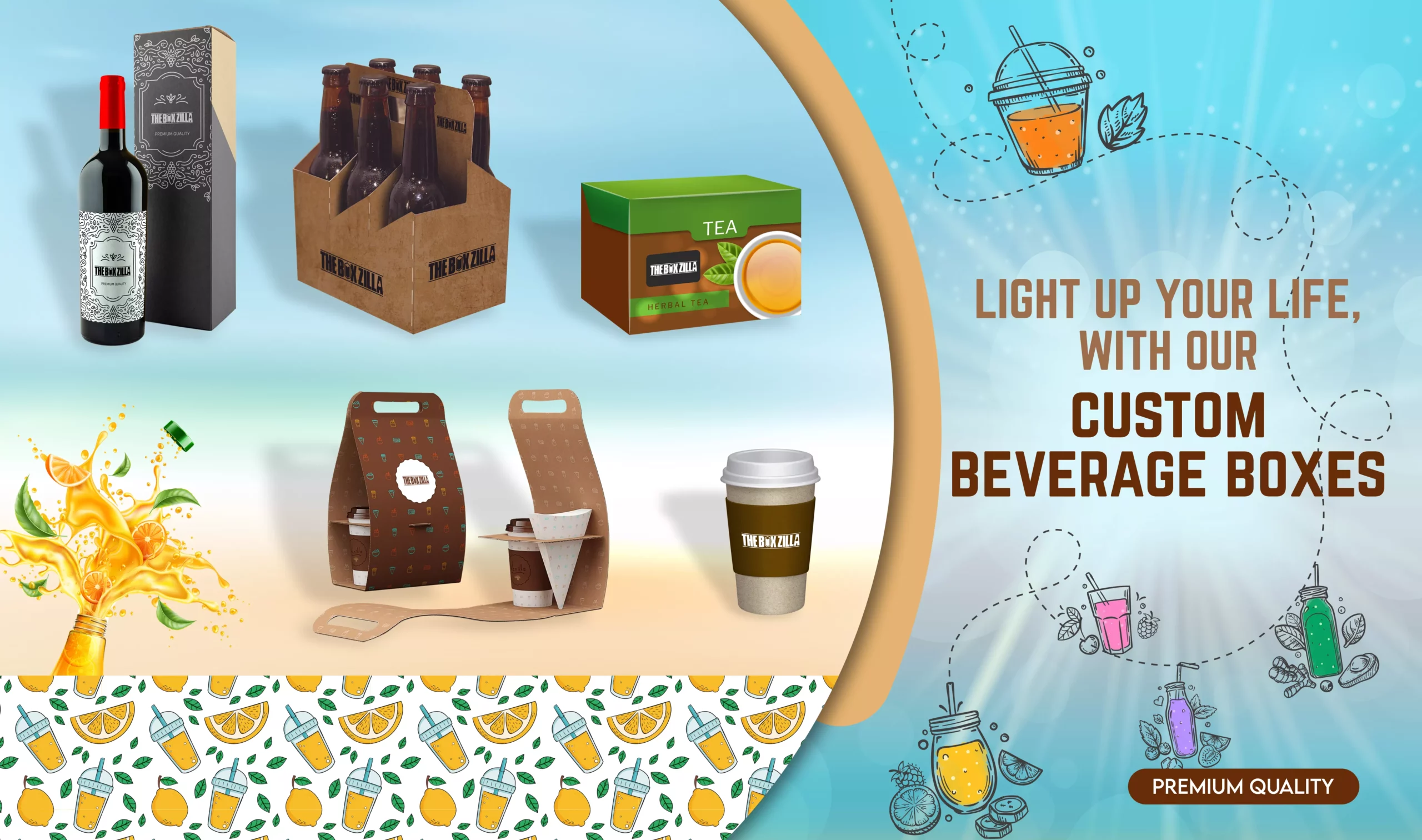 Custom Beverage Box Web Banner