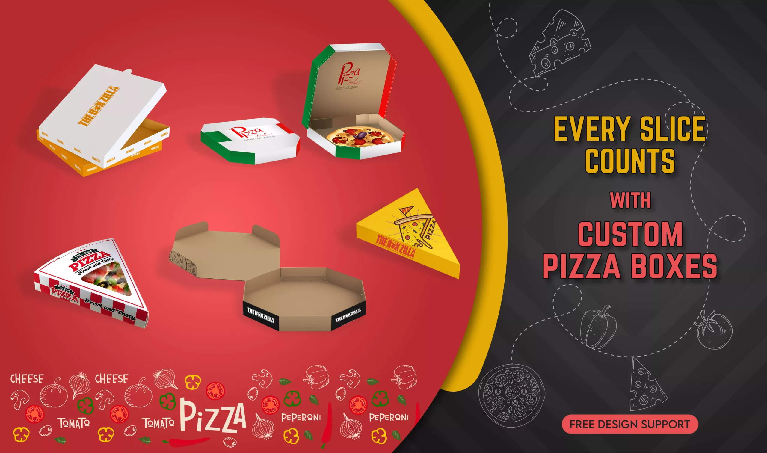 Custom Pizza Box Web Banner