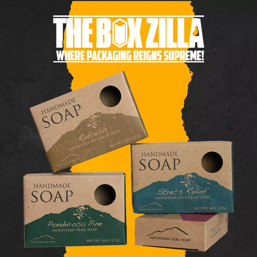 Custom Printed Kraft Soap Boxes